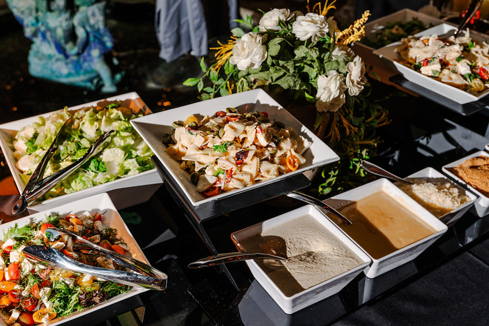 fresh made daily pastas used in the buffet at sunday brunch grassa gramma louisville - including salad