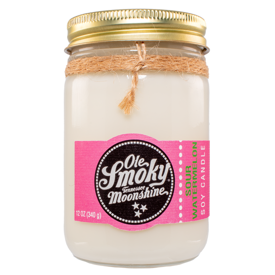 12oz MASON JAR CANDLE - SOUR WATERMELON