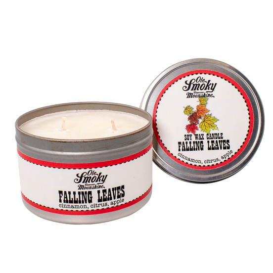 16oz TIN CANDLE - FALLING LEAVES