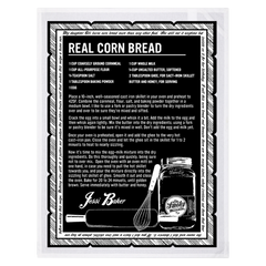 CORN BREAD RECIPE TEA TOWEL