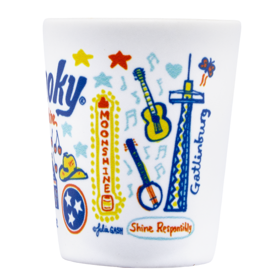 OLE SMOKY ICON SHOT GLASS view 2