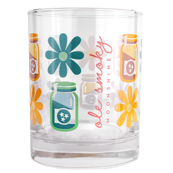 BOOZE AND BLOOMS ROCKS GLASS view 1