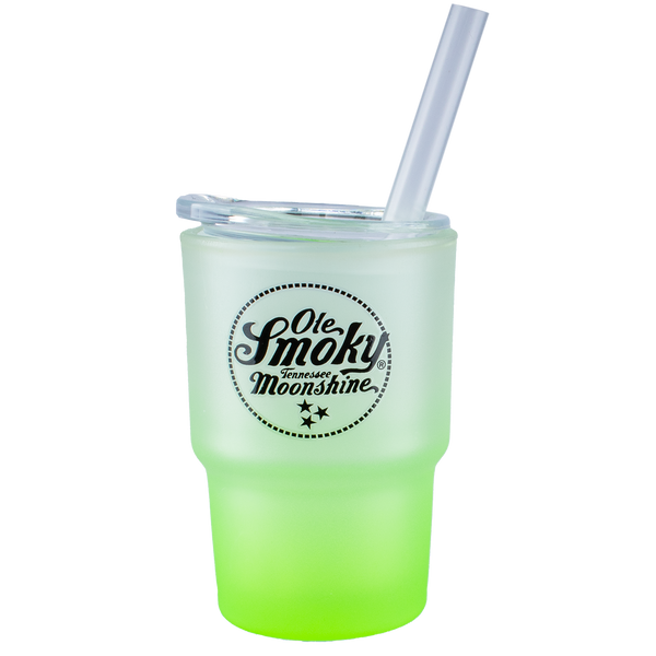 MINI FROSTED GLASS TUMBLER - GREEN, view 1