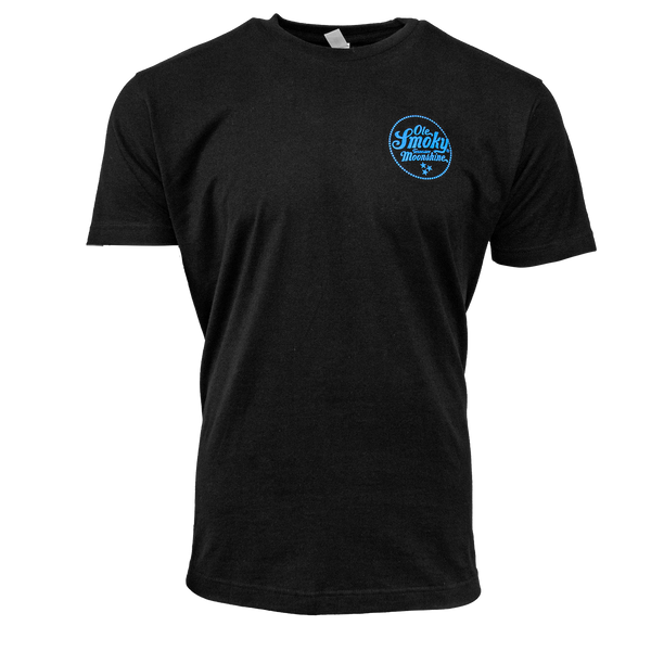 BLUE FLAME TRUCK TEE - BLACK, view 2