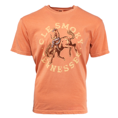 BUCKING HORSE TEE - TERRACOTTA