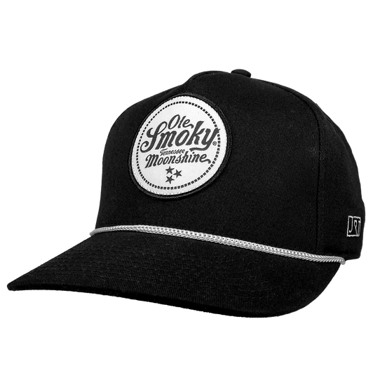 Black LOGO ROPE HAT view 1