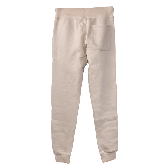 EMBROIDERED FLEECE JOGGERS - SANDSHELL view 2