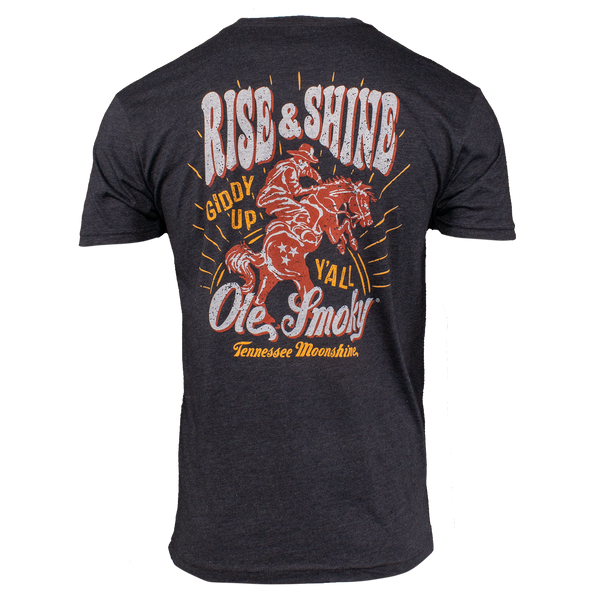 RISE AND SHINE RODEO TEE - CHARCOAL, view 1