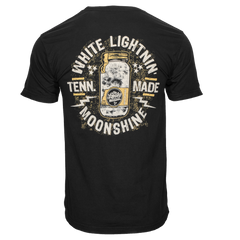 WHITE LIGHTNIN' CIRCLE TEE