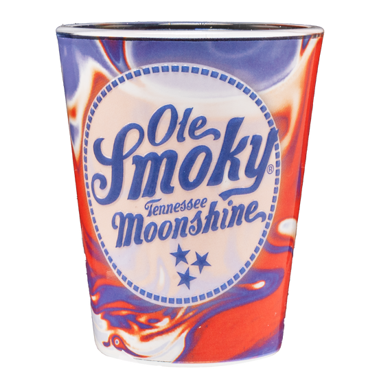 RWB MARBLE SHOT GLASS