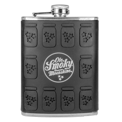 BLACK SILICONE JAR MOLDED FLASK