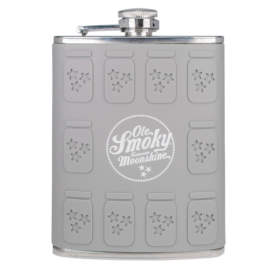 GRAY SILICONE JAR MOLDED FLASK