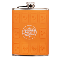 ORANGE SILICONE JAR MOLDED FLASK