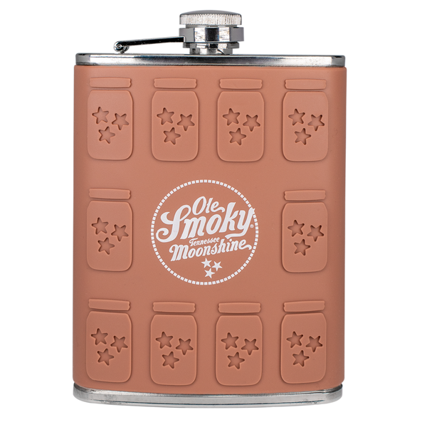 TAN SILICONE JAR MOLDED FLASK, view 1