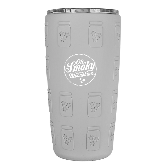 GRAY SILICONE JAR MOLDED TUMBLER