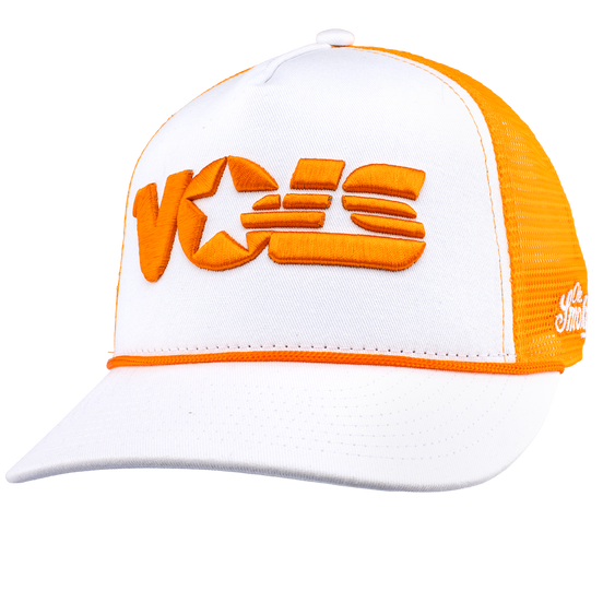 UT VINTAGE STAR LOGO HAT - WHITE/ORANGE view 1