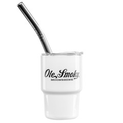 SCRIPT MINI TUMBLER -  WHITE