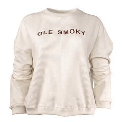 CORDED L/S TEE - NATURAL