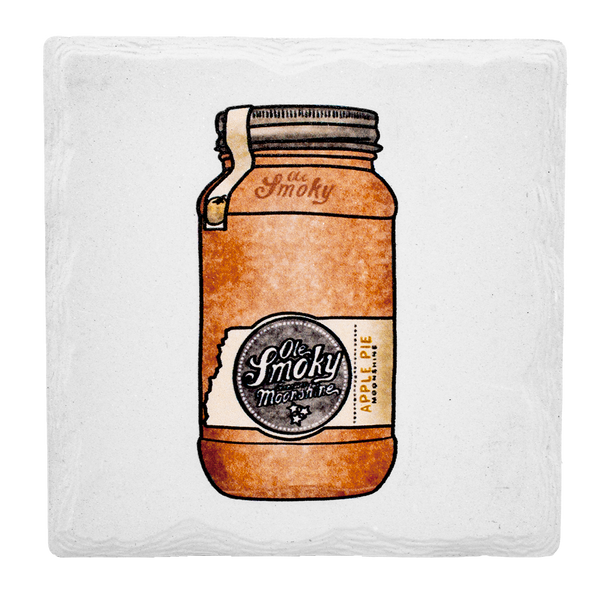 SQUARE COASTER - APPLE PIE, view 1