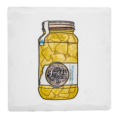 SQUARE COASTER - PINEAPPLES