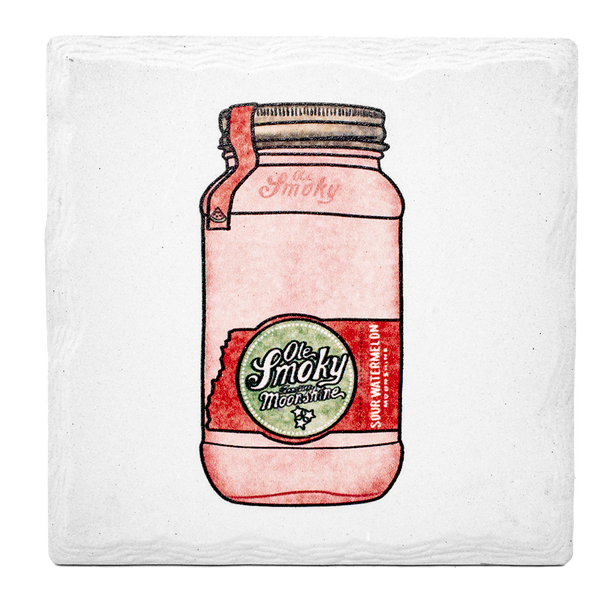 SQUARE COASTER - SOUR WATERMELON, view 1