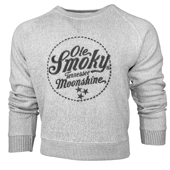 CROP CREWNECK - SALT & PEPPER