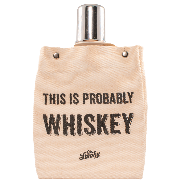 THIS IS PROBABLY WHISKEY CANVAS FLASK, view 1